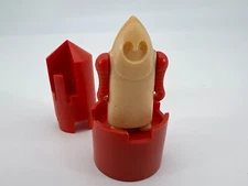 1974 Epoch Play Castle Playthings Knight Figure & Two Corner Pieces Japan