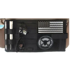 Car Sun Visor Organizer Molle Tactical Visor Panel Accessories Storage Bag Pouch