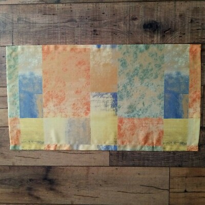 Tischläufer Bunt 92x50 cm Handarbeit Tischdecke modern Muster Patchwork Farben