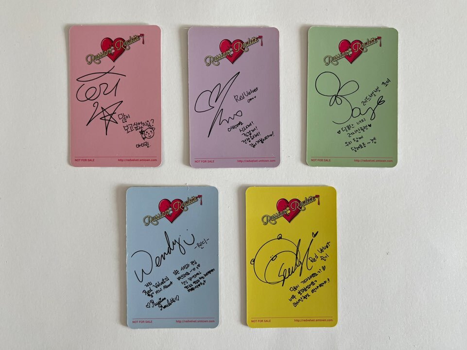 RED VELVET 3rd mini album Russian Roulette Official Photocard