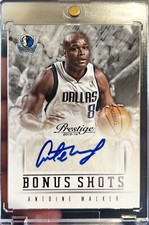 2013-14 Prestige Antoine Walker Bonus Shot Signatures Auto Card