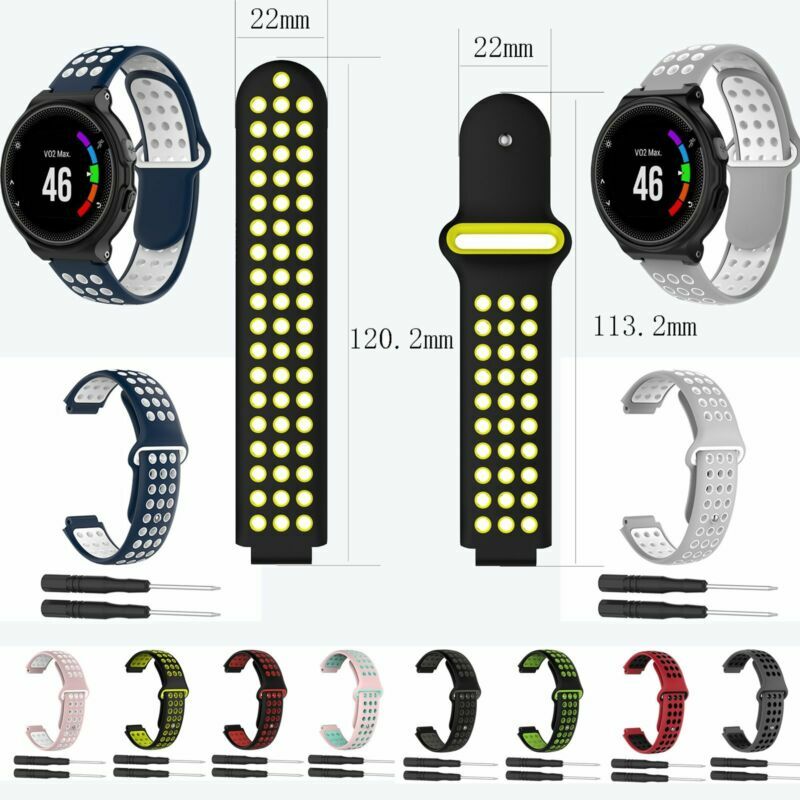 Silicone Watch Band Strap +Tool for Garmin Forerunner 220 230 235