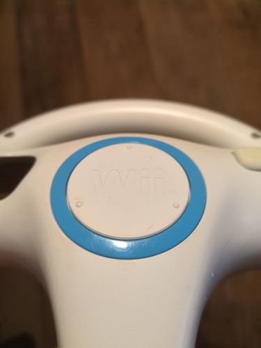 Volante da corsa Nintendo Wii bianco per Mario Kart (RVL-024) OEM 2A originale - Foto 6 di 6