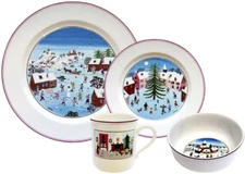 Naif Christmas 4-Piece Dinnerware Set
