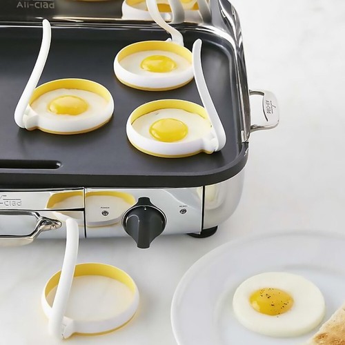 2 Pcs Round Egg Cooker Silicone Egg Molds Round Pancake DIY Egg Round Egg Rings - 第 8/12 張圖片
