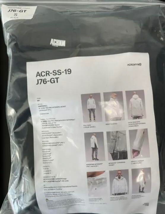 ACRONYM J76-GT Gore-Tex Foodie Jacket Size S | eBay
