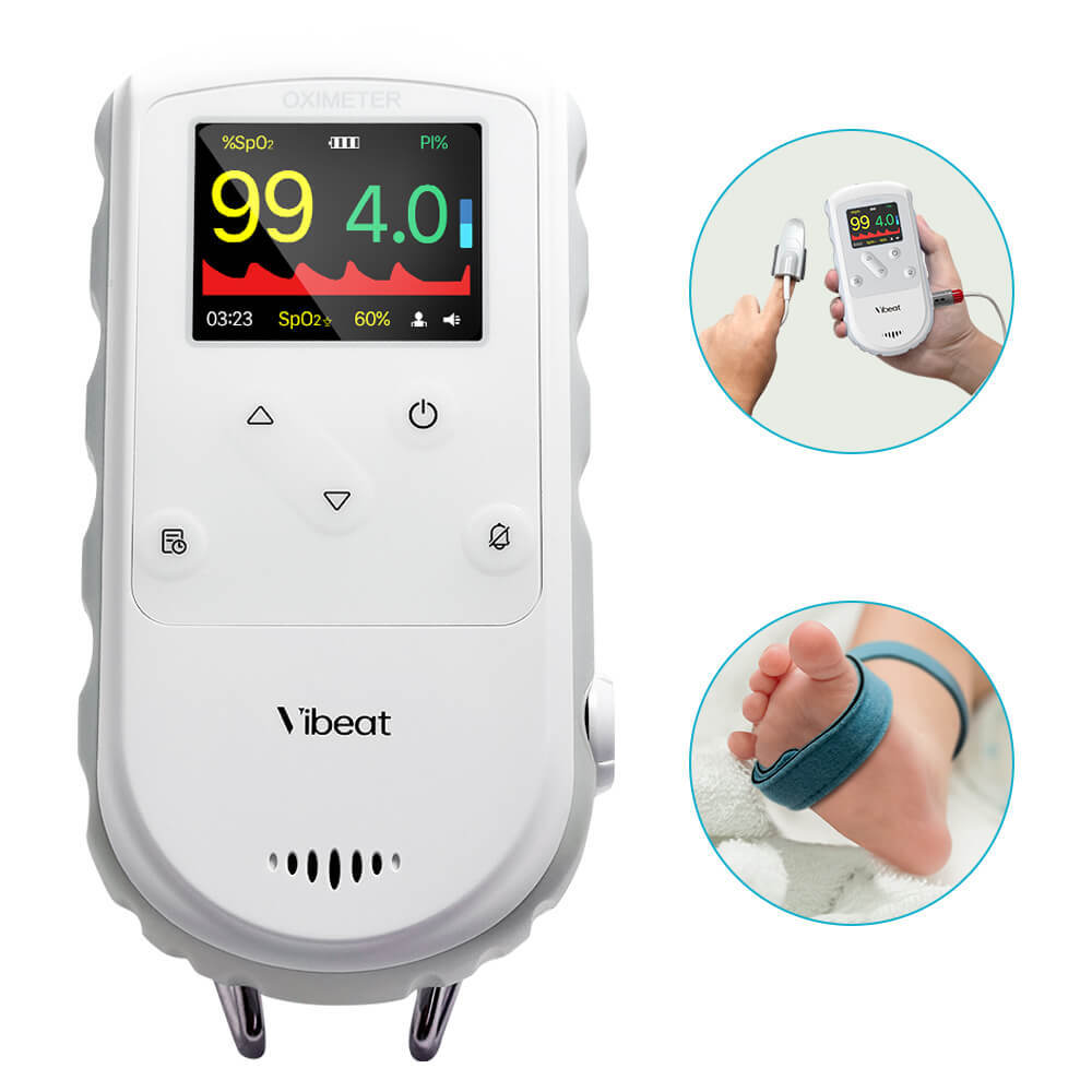 Pulsoximeter Fingeroximeter Handheld Sauerstoffmessgerät für Erwachsene & Babys