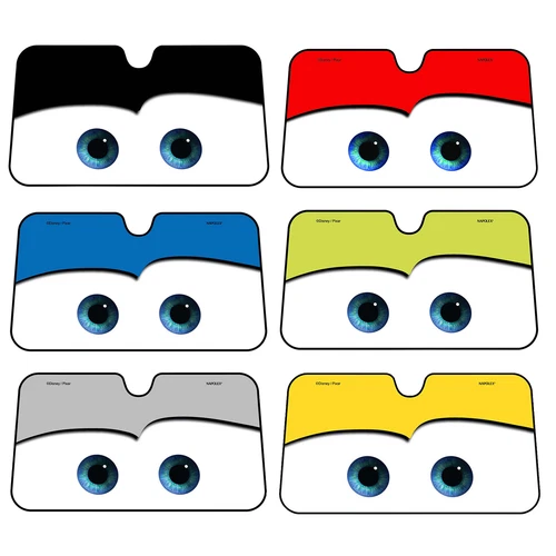 Car Windshield Sun Shade Cartoon Eye Visor SUV Auto Front Window Shield Cover - Picture 5 of 16