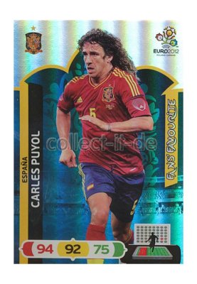 Panini Adrenalyn Euro EM 12 251 - Carles Puyol - FANS FAVOURITE