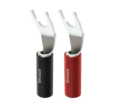 AudioQuest SureGrip 100 Spade Silver (Set of 8) Speakerwire Spade Connectors
