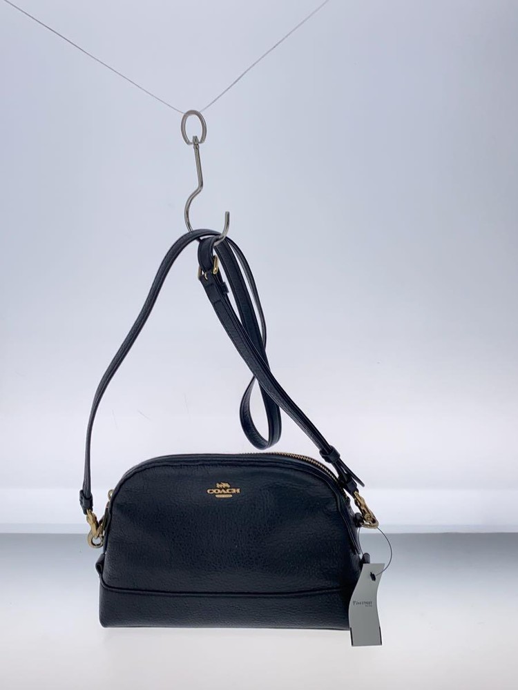 COACH Shoulder Bag Leather BLK F76673