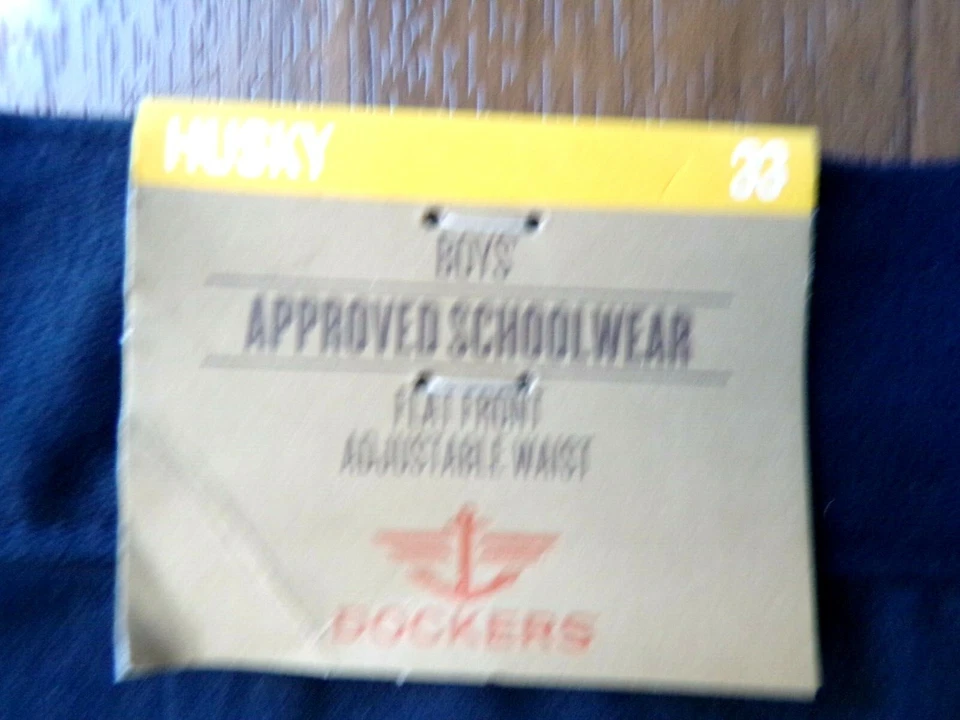 Pantalones Cortos HUSKY 33 Aprobados por Dockers Ropa Escolar Niños Azul Marino Frente Plano Foto 4 de 4