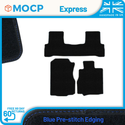 Express with Blue Pre-Stitch Trim Car Mats to fit Honda CR-V Manual Alternati...