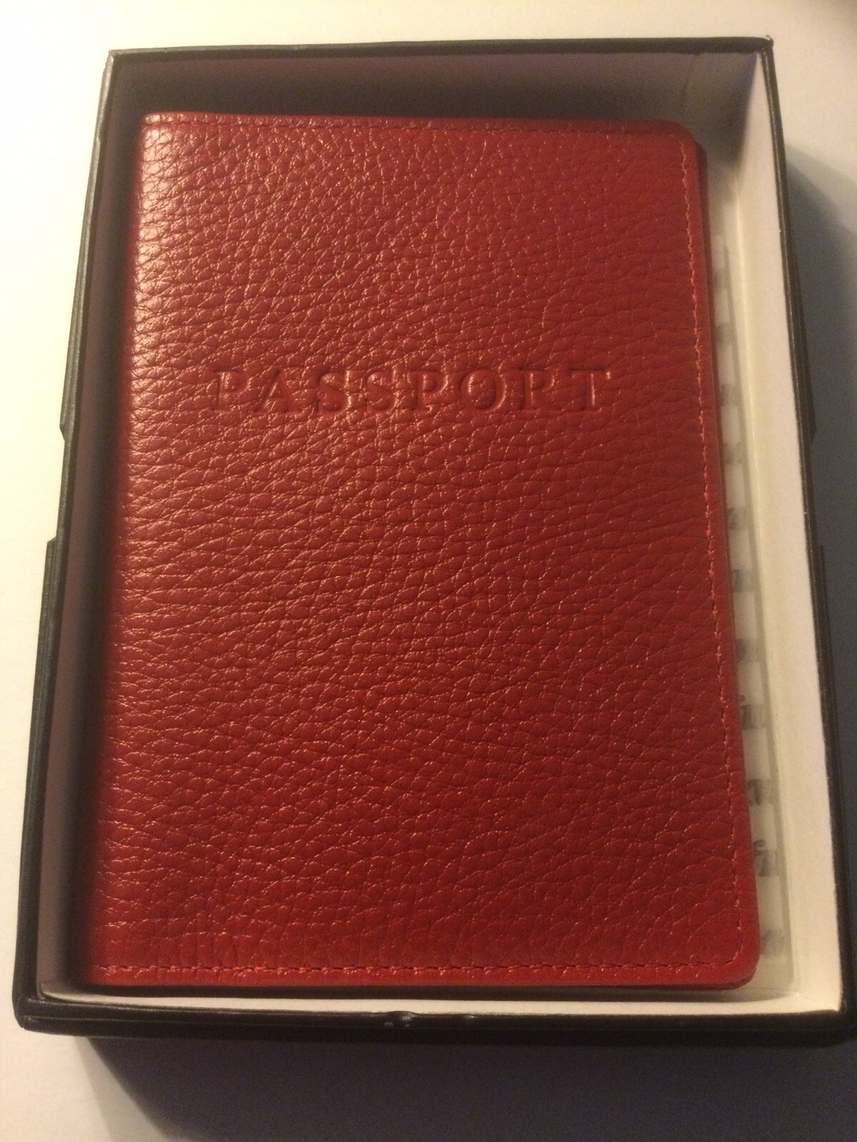 Red Leather Filofax Passport Holder – Slim & Stylish Travel Essential-image