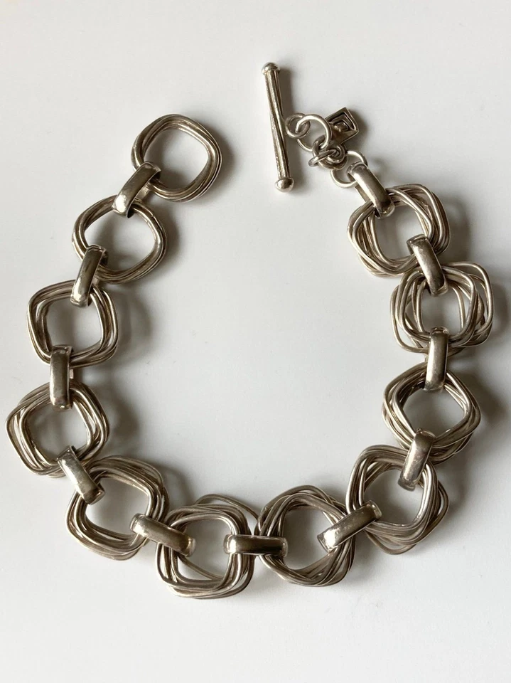 Silpada супер тяжелый 925 пробы переключатель браслет 8,25" - Изображение 2 из 4