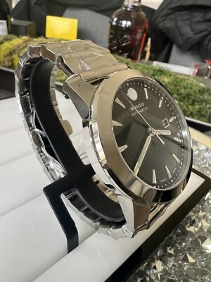 NEW Movado Men's VIZIO Automatic Carbon Fiber dial Stainless 44mm