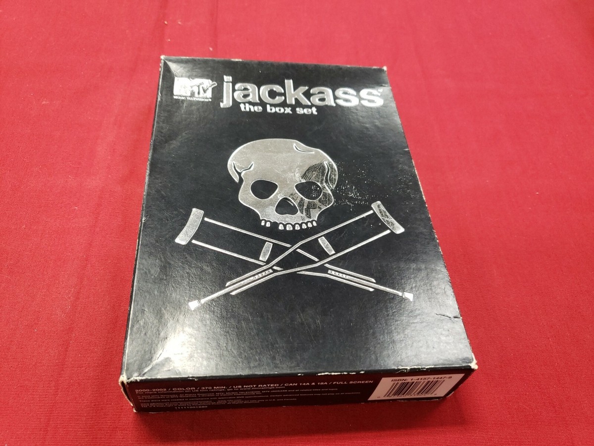 JACKASS: THE BOX SET (DVD, 2005, 4-Disc Set) ***Rare, OOP