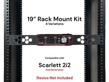 Kit montaggio su rack per Focusrite Scarlett 2i2 2a generazione - staffe e cinghie 19" 1.5U