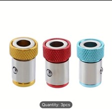 3pcs Drill Head Screwdriver Bits Strong Magnetizer Metal Magnetic Ring