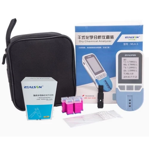 Lipid Meter Cholesterol Test Meter Analyzer TG HDL LDL Test Kit + 10 Strips