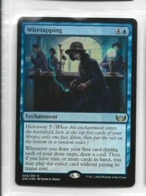 FOIL RARE Wiretapping Streets Of New Capenna Magic the Gathering MTG