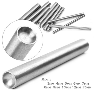 Mushroom Domed Rivet Leather Belt Band Round Punch Hole Cutter Work Tool 3-15MM
