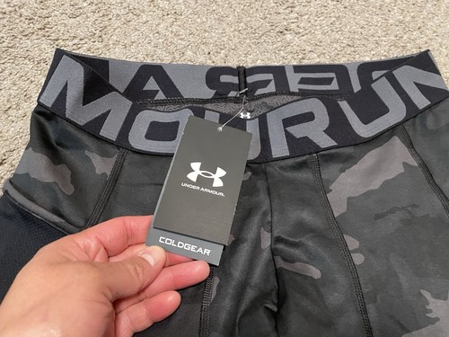 NWT! Under Armour Compression Leggings Men S ColdGear Infrared Printed Pants $80 - Picture 4 of 10