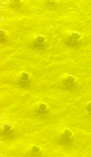 Neon yellow ostrich faux vinyl Marine grade UV resistance waterproof Fabric