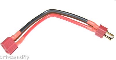 Adaptateur Tamiya Femelle Vers T-Plug Mâle – 2 Câbles 14AWG En Silicone Pour Chargeur Lipo Et Batterie RC