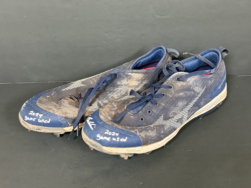 Crampons d'occasion Drake Baldwin Atlanta Braves signé Auto 2024 jeu / - Photo 4 sur 5