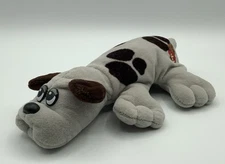 Vintage Tonka Pound Puppies Plush Dog Mini 8" Gray Black 1985 Stuffed Animal