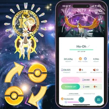 Pokémon PTC—TRADE GO— Shiny Ho-Oh—Special Background—Go Wild Area 2025—Digital♻️