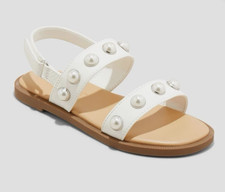 Toddler Selene Pearl Sandals White - Cat  Jack - CHOOSE SIZE