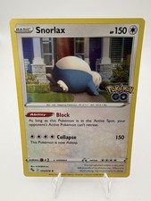 Pokémon Go TCG Snorlax Holo Rare Card 055/078