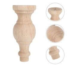  French Decorative Wooden Column Base Furniture Legs Solid Dining Table