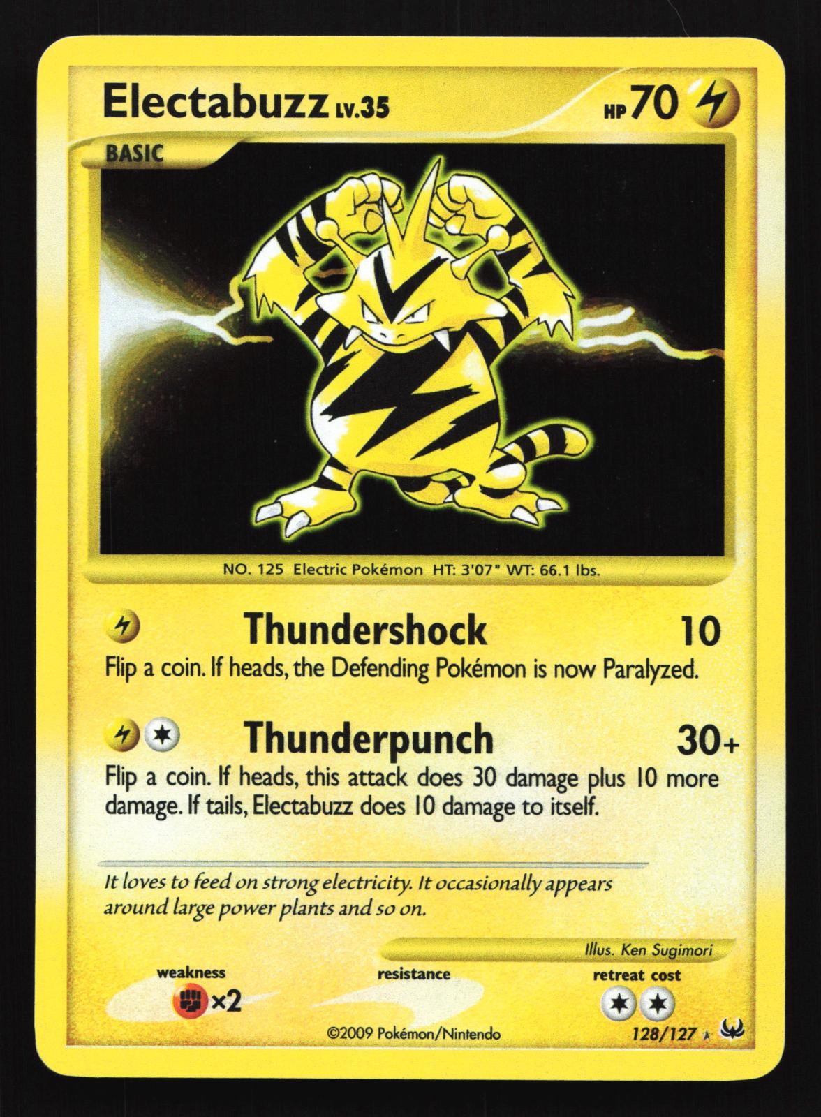 Electabuzz 128/127 Platinum Secret Rare Holo Pokemon Card