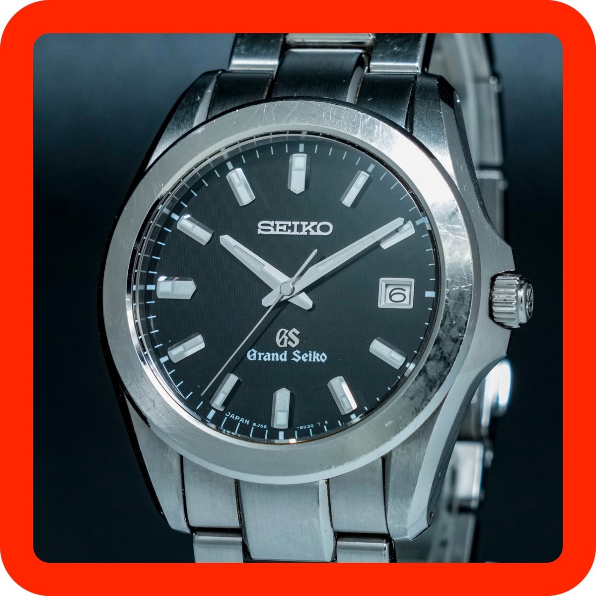 Grand Seiko　グランドセイコー　8J56-8020　クォーツ デイト Grand Seiko Men's Black Watch - 8J56-8020 for sale online | eBay