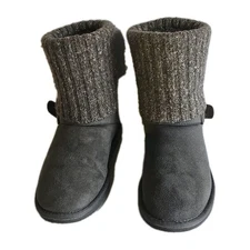 Apres By Lamo Winter Fur Lined Womens Snow Boots Gray Sz 10