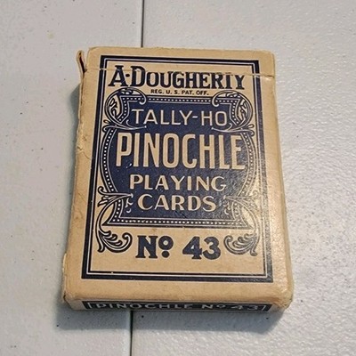 Tally-Ho Pinochle Playing Cards No. 43 Classic Vintage