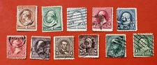 Eleven 19th Century Used US Stamps ~ 210 213 219 220 264 267 268 269 272 273 279