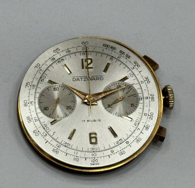 Landeron 248 Chronograph Movement & Dial Manual Swiss Made Running