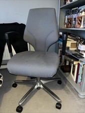 Giroflex G64 Grey Fabric Ergonomic Office Chair with Arms and Adjustable Height