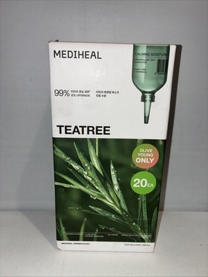 MEDIHEAL Teatree Essential Mask Calming Moisture 20 Mask Sheets/Exp 06/2028