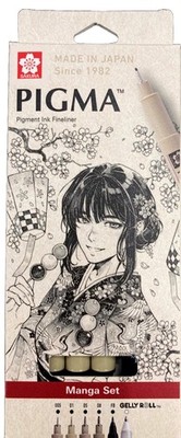 SAKURA Pigma Micron - Pigment Fineliner Pens - 005/01/05/08/GellyRoll 0.5mm/F...