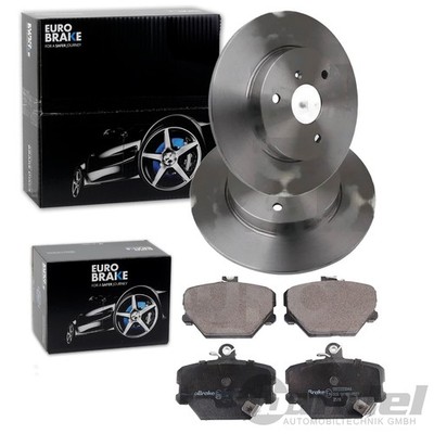 EuroBrake BREMSSCHEIBEN + BELÄGE VORNE passend für SMART 451 FORTWO Cabrio Coupe
