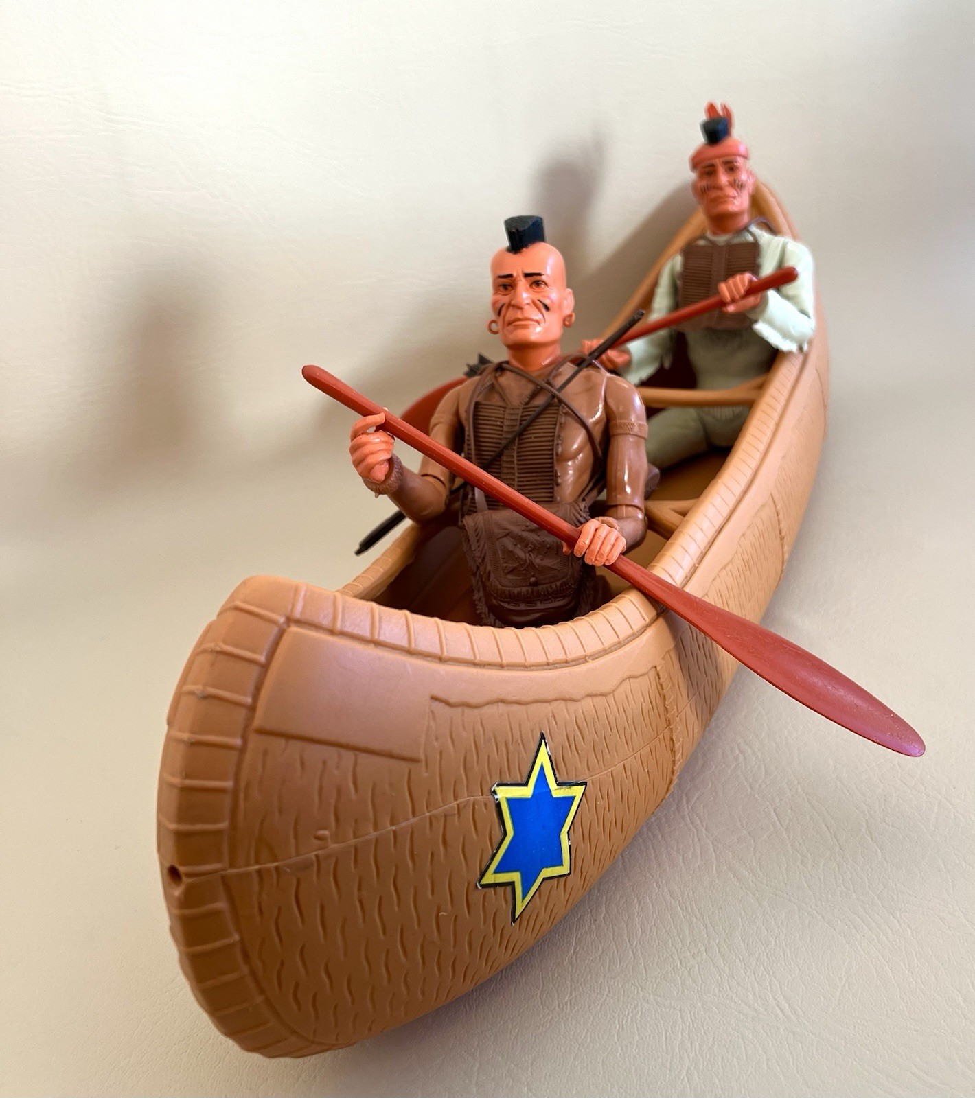 Marx Johnny West Rare UK Canoe Fighting Eagle & Custom Indian