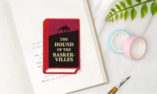 Wearingeul Embroidered Bookmark-World Literature - The Hound of The Baskervilles