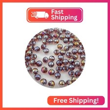 Mulutoo 10MM 80 Pieces 96 Faceted Crystal Glass Bead Crystal AB Round Faceted Be