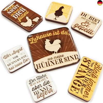 LANOLU Hühner Geschenke Kühlschrankmagnete lustig im 7 teiligen Set, Magnete m