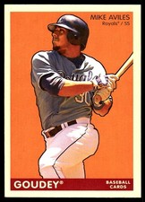Mike Aviles 2009 Upper Deck Goudey #192 Royals MLB READ FREE SHIP AutographDen